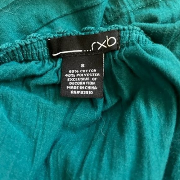 Turquoise Flowy Top by RXB - Picture 4 of 4